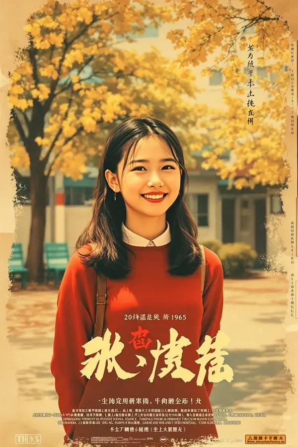 红衣少女 经典影视海报